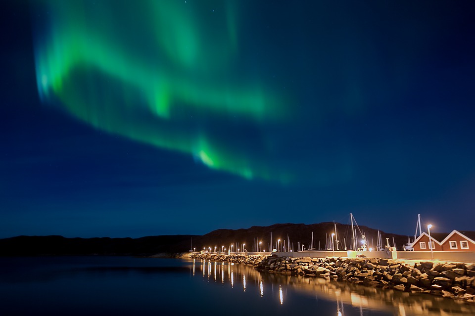 Aurora boreal na Finlândia