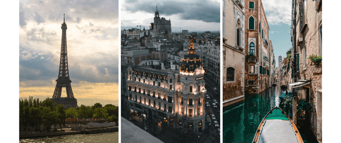 Paris, Madri e Itýlia